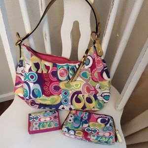 Coach Purse with accessories